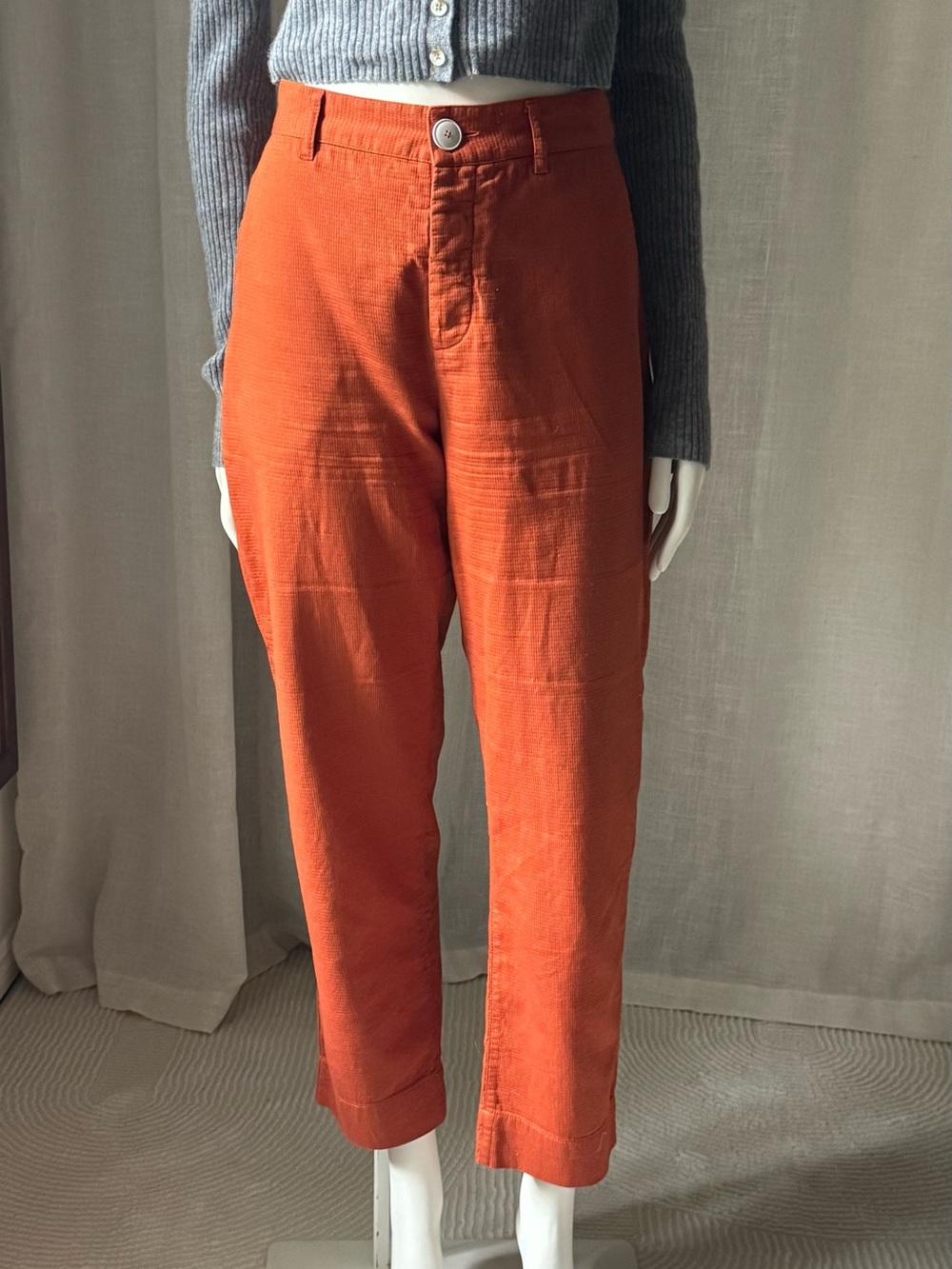 Kowtow burnt orange pants in medium